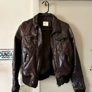Vintage H & M 100% genuine leather jacket
